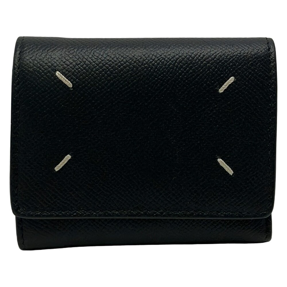 Maison Margiela Black Leather Trifold #363081M50B